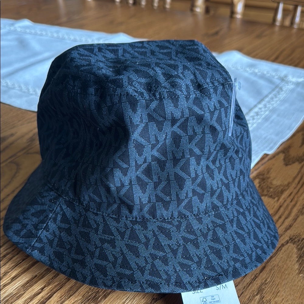 Michael Kors Black Monogram Bucket Hat